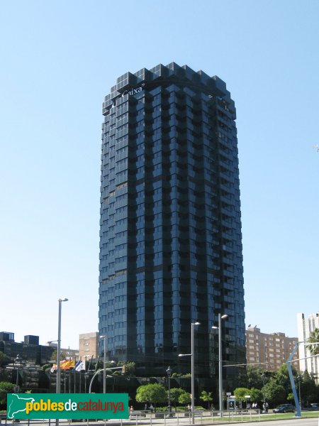 Barcelona - Torres de la Caixa, a la Diagonal (Foto: Albert Esteves, 2010) Barcelona - Torres de la Caixa, a la Diagonal