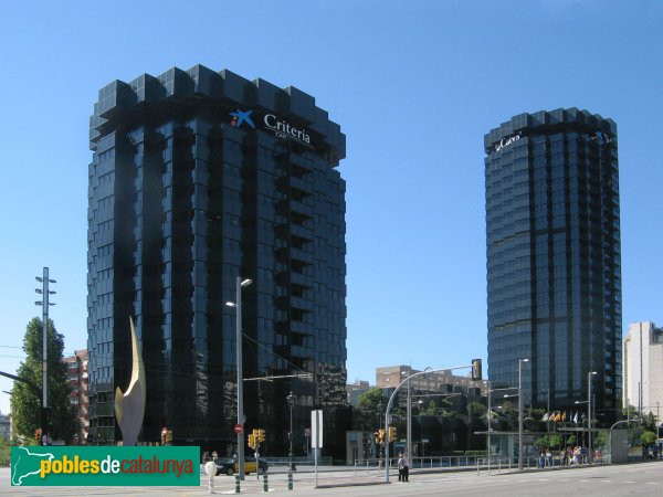 Barcelona - Torres de la Caixa, a la Diagonal