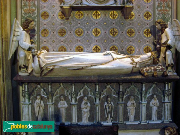 Barcelona - Monestir de Pedralbes. Sepulcre de la reina Elisenda