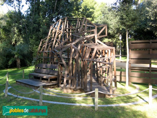 Barcelona - Jardins del Palau de Pedralbes - Caseta de Jocs (Miralles&Tagliabue)