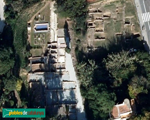 Tossa de Mar - Vil·la Romana, vista aèria (Foto: Google Maps, 2010) Tossa de Mar - Vil·la Romana, vista aèria