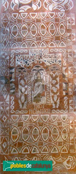 Tossa de Mar - Vil·la Romana, mosaic custodiat al Museu (Foto: Albert Esteves, 2011) Tossa de Mar - Vil·la Romana, mosaic custodiat al Museu