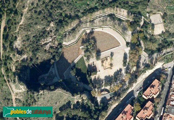 Barcelona - Parc de la Creueta del Coll, vista aèria (Foto: Google Maps, 2011) Barcelona - Parc de la Creueta del Coll, vista aèria