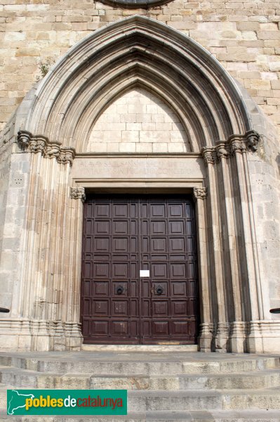 Blanes - Església de Santa Maria, portada