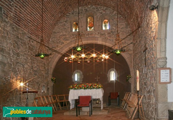 Riells i Viabrea - Església de Sant Martí, interior