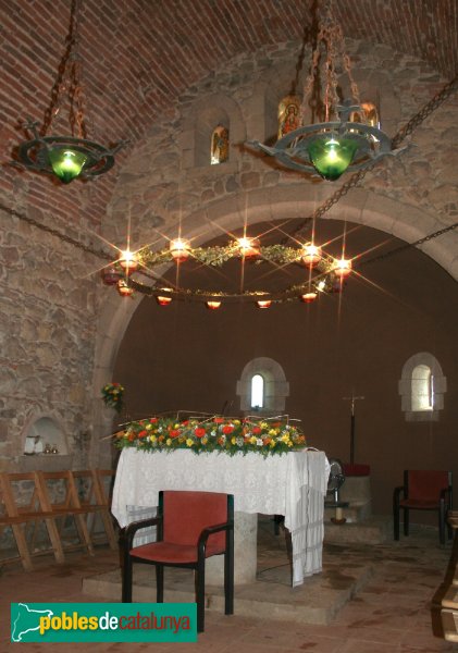 Riells i Viabrea - Església de Sant Martí, interior