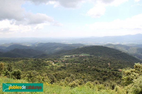 Sant Feliu de Buixalleu - Panoràmica des de Santa Bàrbara