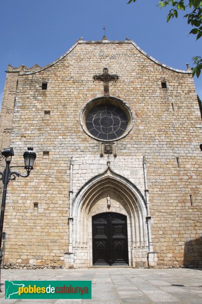 Breda - Església de Sant Salvador, façana (Foto: Albert Esteves, 2011) Breda - Església de Sant Salvador, façana