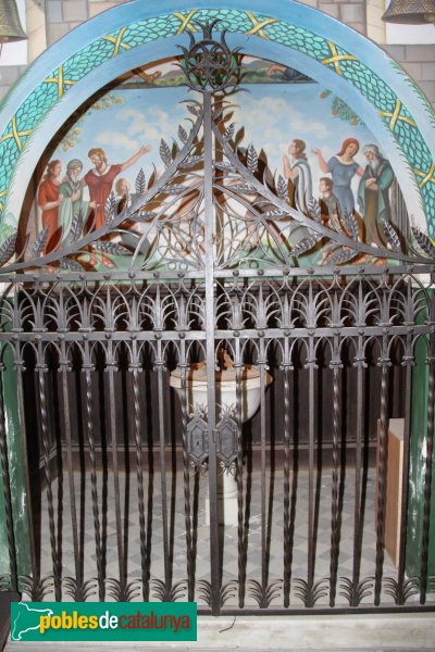 Breda - Església de Sant Salvador, baptisteri (Foto: Albert Esteves, 2011) Breda - Església de Sant Salvador, baptisteri