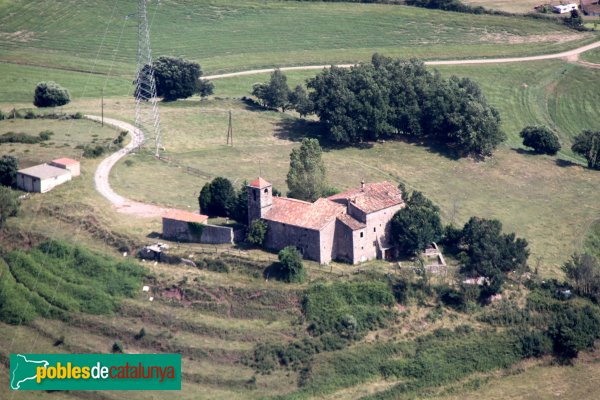 Susqueda - Sant Martí Sacalm, des del Far (Foto: Albert Esteves, 2011) Susqueda - Sant Martí Sacalm, des del Far