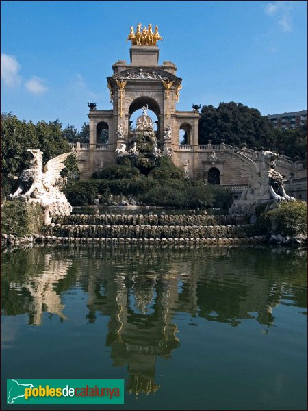 Barcelona - Parc de la Ciutadella. Cascada