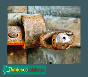 Cistella - Sant Martí de Vilarig, forrellat romànic Cistella - Sant Martí de Vilarig, forrellat romànic