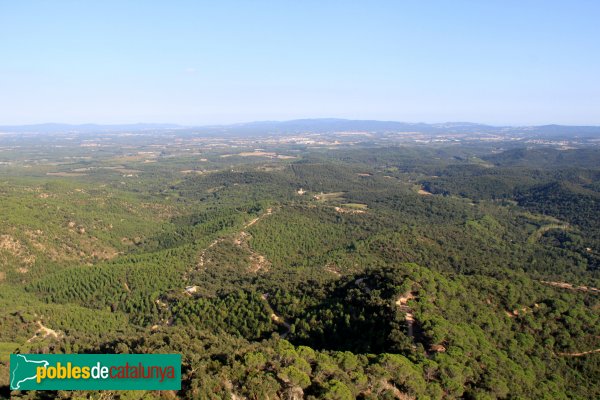 Riudarenes - Panoràmica des del santuari d´Argimón