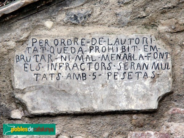 Siurana - Font de la Presa