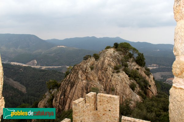 Santa Coloma de Farners - Castell de Farners, panoràmica de la torre