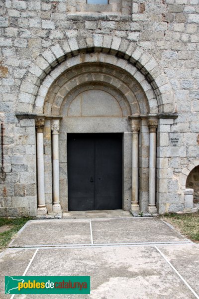 Santa Coloma de Farners - Sant Pere Cercada, portada