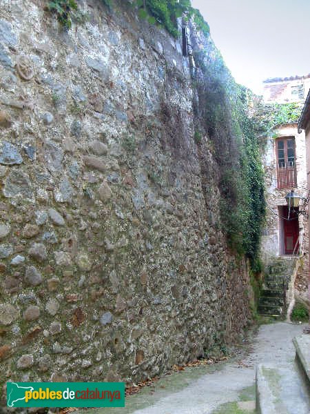 Anglès - Mur de l'antic castell