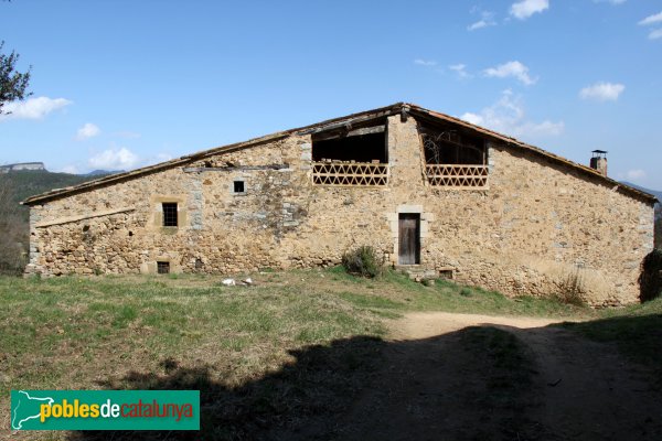 Sant Julià de Llor i Bonmatí - La Rovira, façana posterior