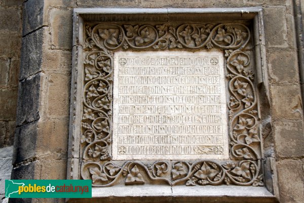 Barcelona - Catedral, portal de Sant Iu