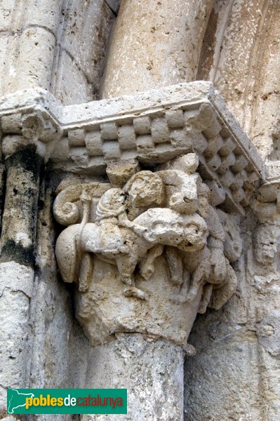 Sant Martí Sarroca - Església de Santa Maria, capitell portada