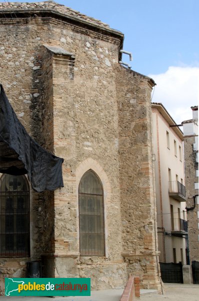 Sant Pere de Riudebitlles - Església, absis (Foto: Albert Esteves, 2012) Sant Pere de Riudebitlles - Església, absis