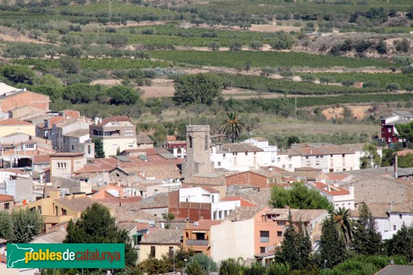 Sant Pere de Riudebitlles - L'església des de Sant Jeroni