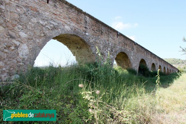 Sant Pere de Riudebitlles - Fàbrica i pont del Valls