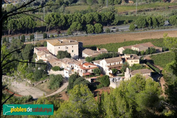 Subirats - Torre-ramona, des del castell de Subirats (Foto: Albert Esteves, 2012) Subirats - Torre-ramona, des del castell de Subirats