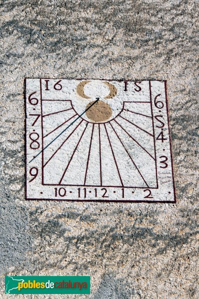 Subirats - Palau Gralla (Torre-ramona), rellotge de sol