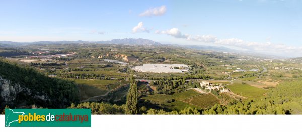 Subirats - Panoràmica des del castell de Subirats