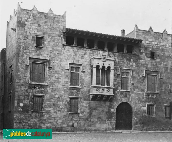Vilafranca del Penedès - Palau Baltà (Foto: Josep Salvany -Fons Salvany - Biblioteca de Catalunya-, 1913) Vilafranca del Penedès - Palau Baltà