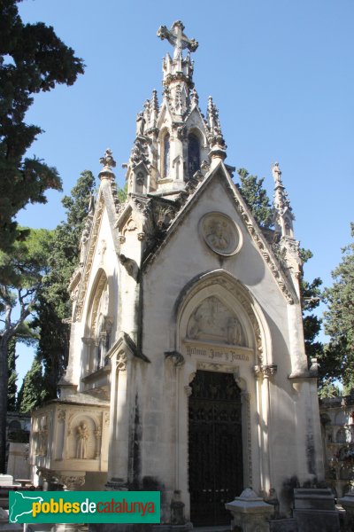 Vilafranca del Penedès - Cementiri, panteó Antoni Jané