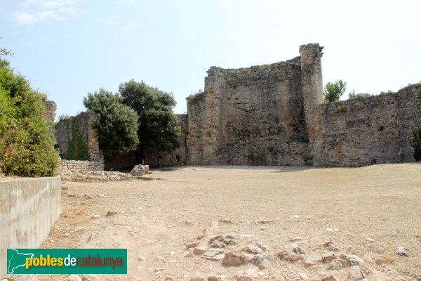 Gelida - Castell. Recinte sobirà