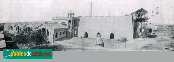 Santa Margarida i els Monjos - Fàbrica de ciment (Foto: "Barcelona Artistica e Industrial", 1917) Santa Margarida i els Monjos - Fàbrica de ciment