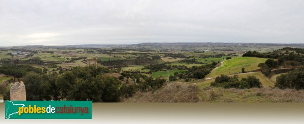 Ribera d'Ondara - Panoràmoca des de Montlleó