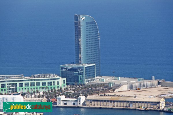 Barcelona - l'Hotel Vela, des de Monjuïc