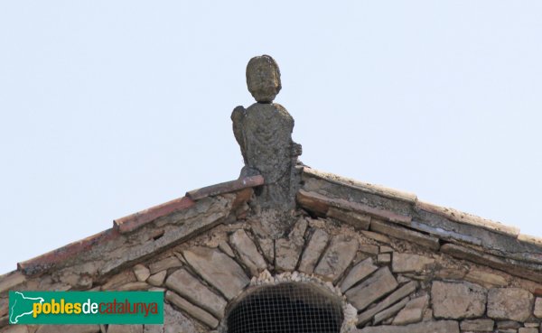 Montoliu - Sant Andreu de Vilagrasseta, imatge a la teulada