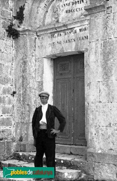 Albanyà - Santuari de la Mare de Déu del Mont (Foto: Josep Salvany -Fons Salvany, Biblioteca de Catalunya-, 1912) Albanyà - Santuari de la Mare de Déu del Mont