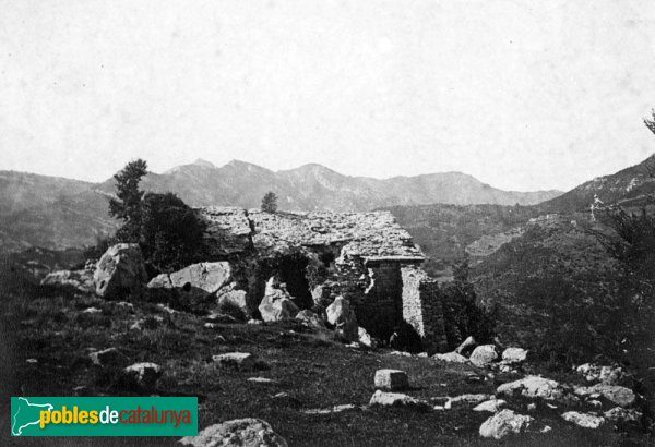 Albanyà - Sant Cristòfol dels Horts (Foto: Cèsar A. Torras -Arxiu C.E.C.-, inicis segle XX) Albanyà - Sant Cristòfol dels Horts