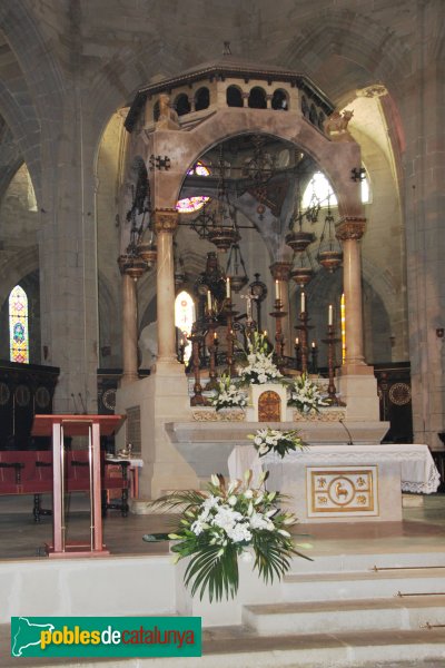 Cervera - Església de Santa Maria, altar major