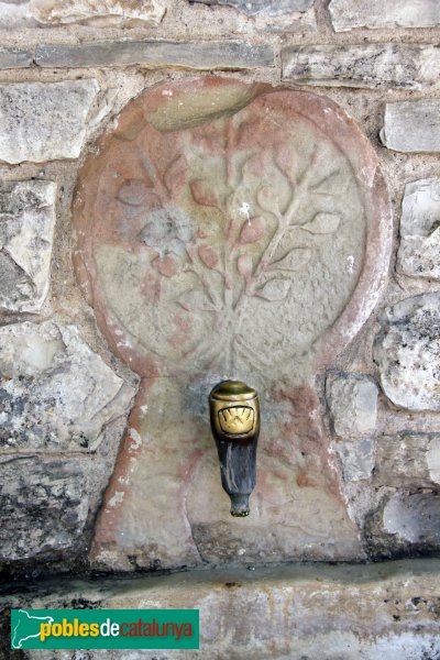 Granyanella - Sant Jaume de la Móra, font amb estela