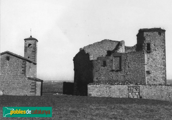 Granyanella - Castell de la Curullada (Foto: A. Gallardo, Arxiu C.E.C., 1933) Granyanella - Castell de la Curullada