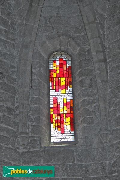 Sant Feliu de Guíxols - Església gòtica, detall finestra