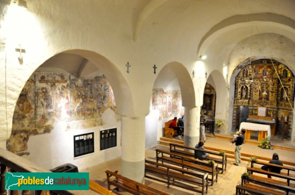 Església de Santa Eulàlia a Unha - Interior de l'església