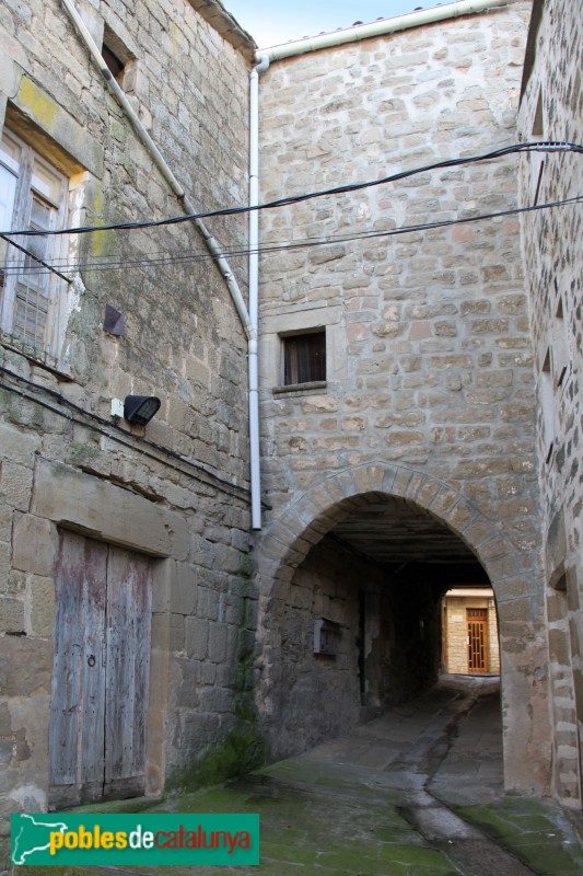 Palou de Sanaüja. Portal d'entrada