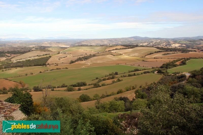 Sant Guim de la Plana - Panoràmica des del castell de Vicfred