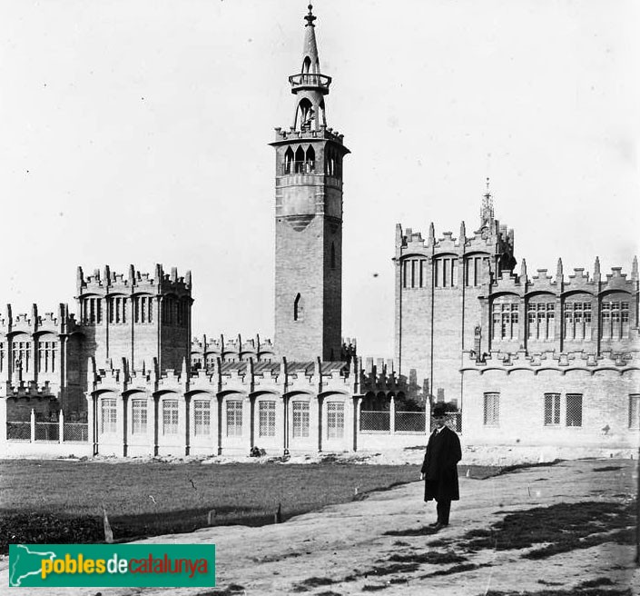 Barcelona - Fàbrica Casaramona (CaixaFòrum) (Foto: Josep Salvany -Fons Salvany, Biblioteca de Catalunya-, 1913) Barcelona - Fàbrica Casaramona (CaixaFòrum)