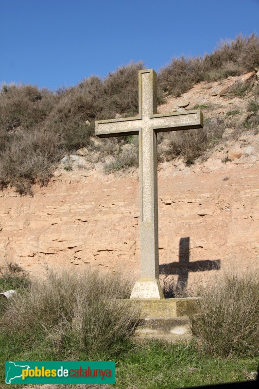 Plans de Sió - Creu de la Santa Missió de els Pallargues (Foto: Albert Esteves, 2015) Plans de Sió - Creu de la Santa Missió de els Pallargues