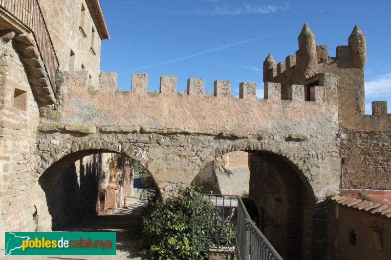 Plans de Sió - Portal i muralles de l'Aranyó (Foto: Albert Esteves, 2015) Plans de Sió - Portal i muralles de l'Aranyó