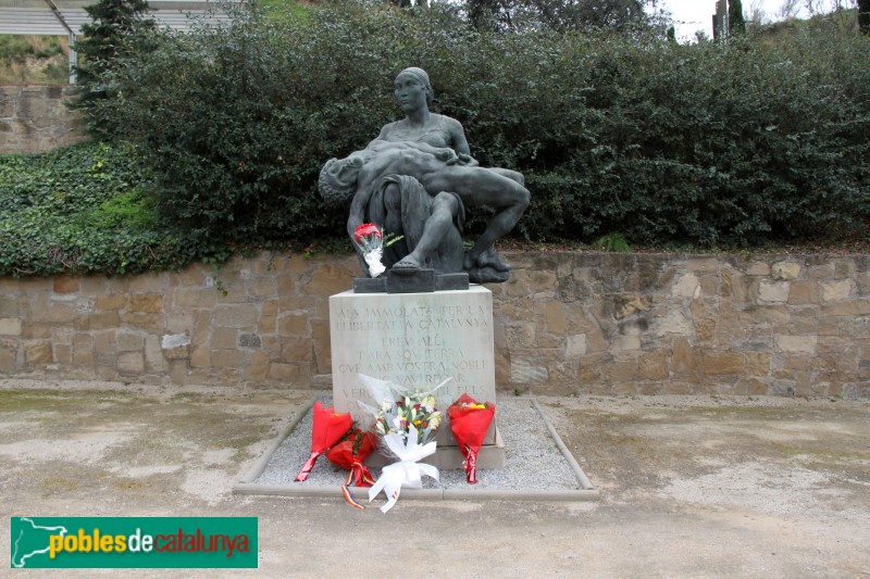 Cementiri de Montjuïc - Pietat. Homenatge als immolats per Catalunya